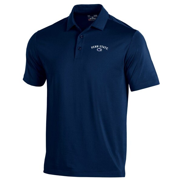 navy Under Armour Penn State polo shirt image